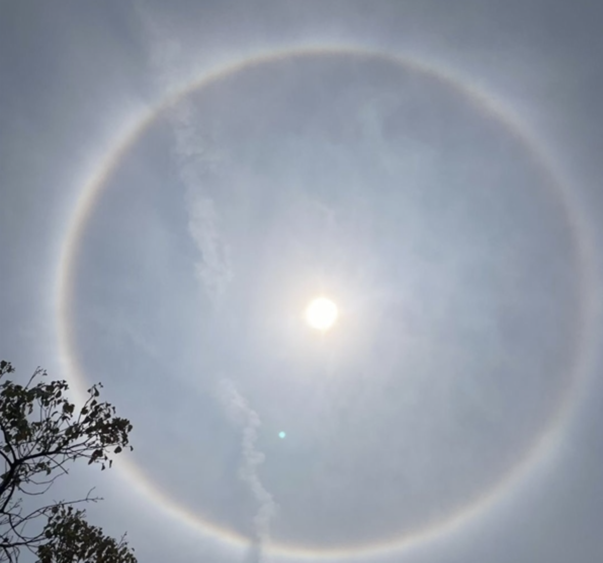 深圳天空现壮观日晕现象，气象专家解释其成因与意义